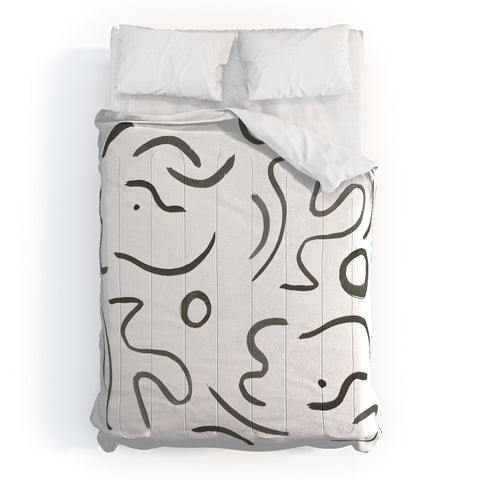 Megan Galante Stroke Abstract Comforter