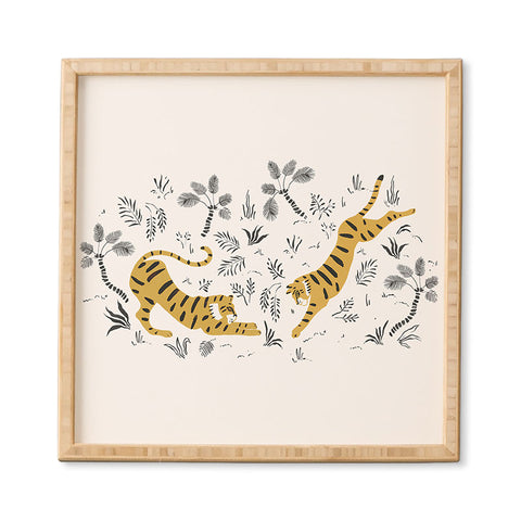 Megan Galante Tiger Dive Framed Wall Art