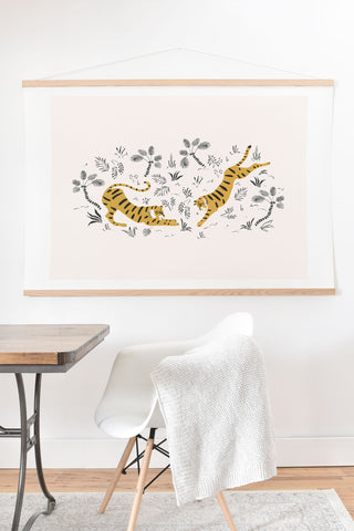 Megan Galante Tiger Dive Art Print And Hanger