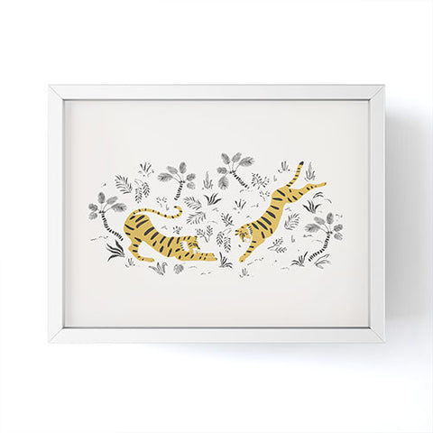 Megan Galante Tiger Dive Framed Mini Art Print