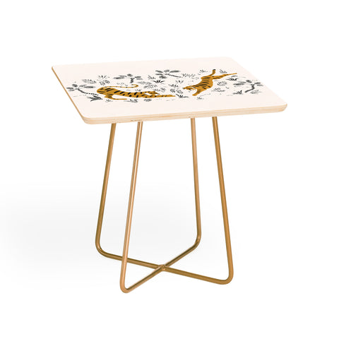 Megan Galante Tiger Dive Side Table