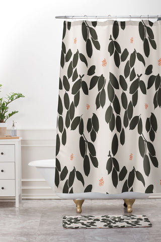 Megan Galante Zooey Magnolia Shower Curtain And Mat