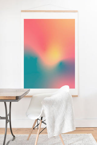Metron Abstract Gradient Art Print And Hanger