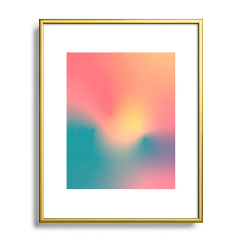 Metron Abstract Gradient Metal Framed Art Print