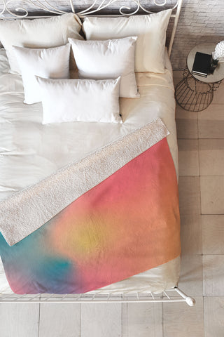 Metron Abstract Gradient Fleece Throw Blanket