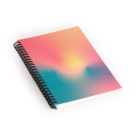 Metron Abstract Gradient Spiral Notebook