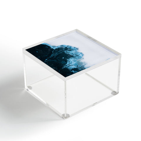 Michael Schauer Abstract Aerial Lake in Iceland Acrylic Box