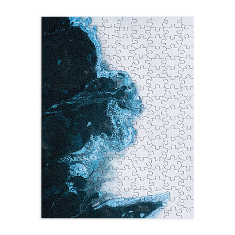 Michael Schauer Abstract Aerial Lake in Iceland Puzzle