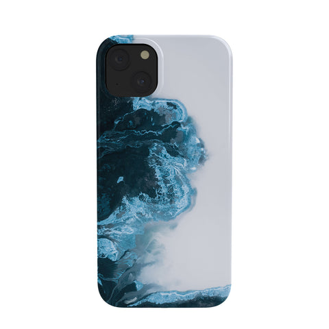 Michael Schauer Abstract Aerial Lake in Iceland Phone Case
