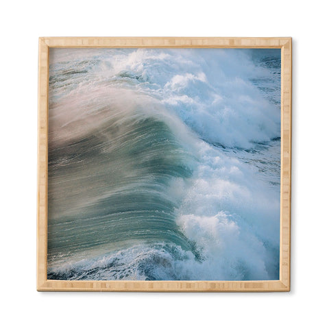 Michael Schauer Crashing Wave in the evening Framed Wall Art