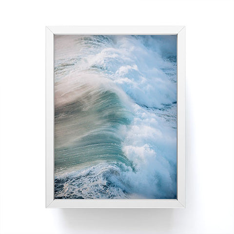 Michael Schauer Crashing Wave in the evening Framed Mini Art Print