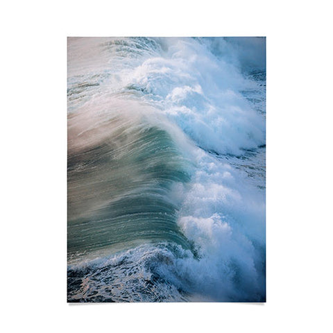 Michael Schauer Crashing Wave in the evening Poster