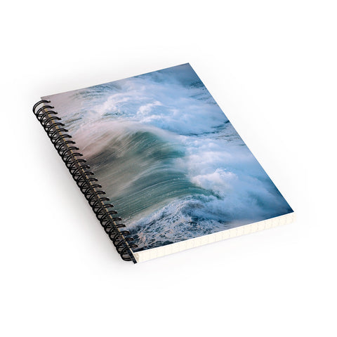 Michael Schauer Crashing Wave in the evening Spiral Notebook