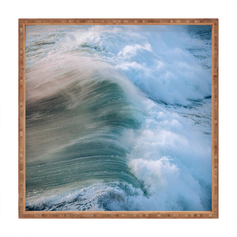 Michael Schauer Crashing Wave in the evening Square Tray