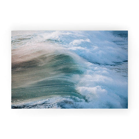 Michael Schauer Crashing Wave in the evening Welcome Mat