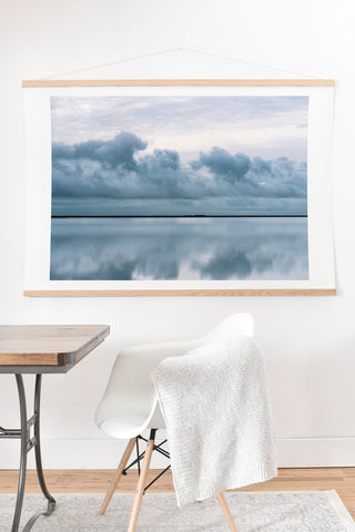 Michael Schauer Epic Sky reflection in Iceland Art Print And Hanger