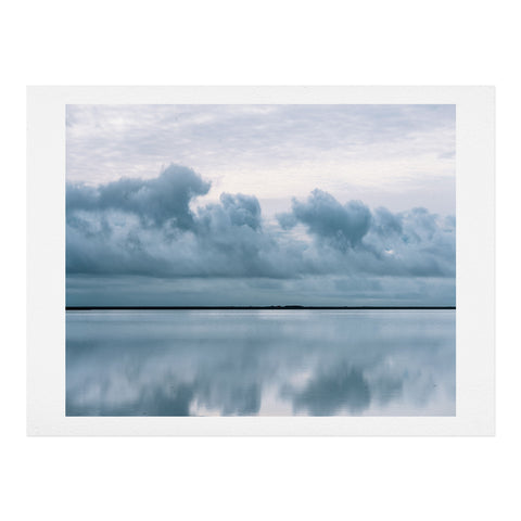 Michael Schauer Epic Sky reflection in Iceland Art Print