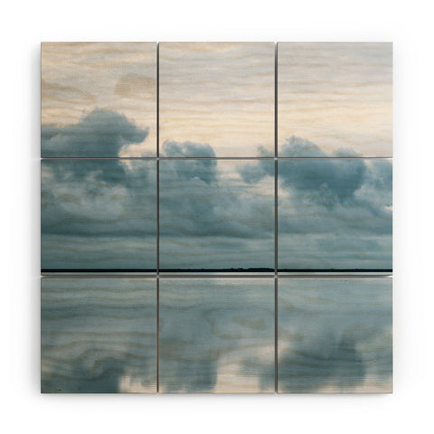 Michael Schauer Epic Sky reflection in Iceland Wood Wall Mural
