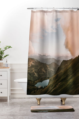 Michael Schauer Far Views II Shower Curtain And Mat