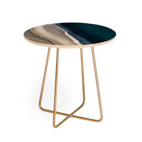 Michael Schauer Footsteps during sunrise Round Side Table