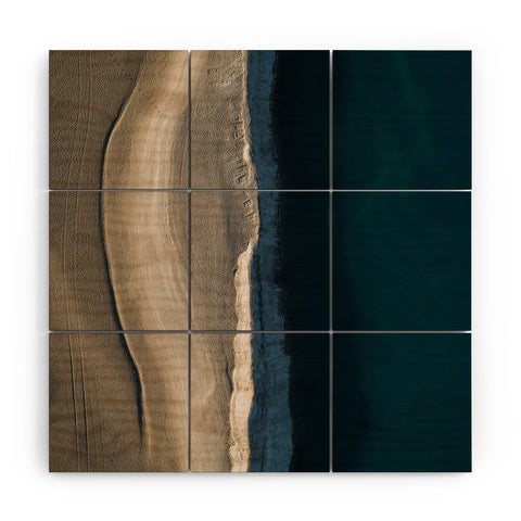 Michael Schauer Footsteps during sunrise Wood Wall Mural