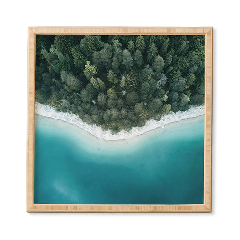 Michael Schauer Green and Blue Symmetry Framed Wall Art