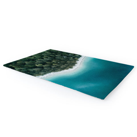 Michael Schauer Green and Blue Symmetry Area Rug