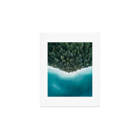 Michael Schauer Green and Blue Symmetry Art Print