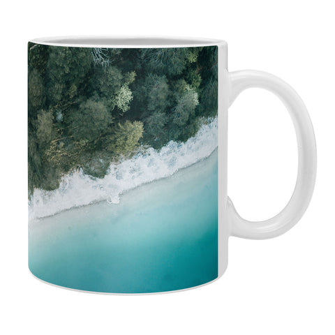 Michael Schauer Green and Blue Symmetry Coffee Mug