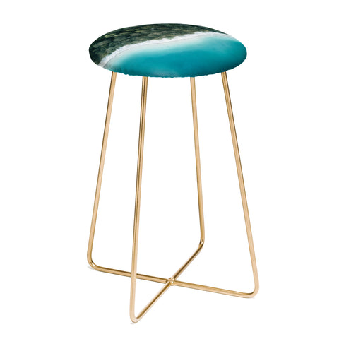 Michael Schauer Green and Blue Symmetry Counter Stool