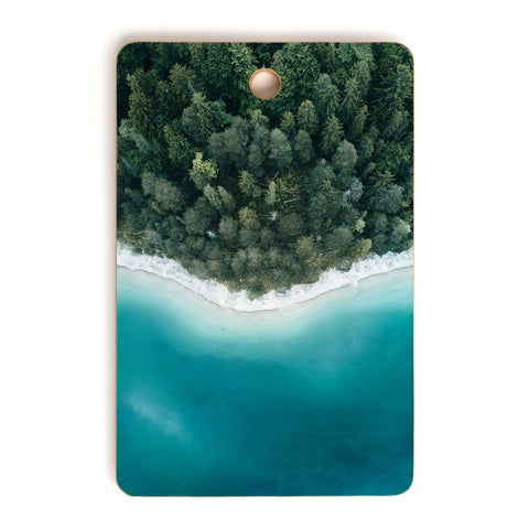 Michael Schauer Green and Blue Symmetry Cutting Board Rectangle