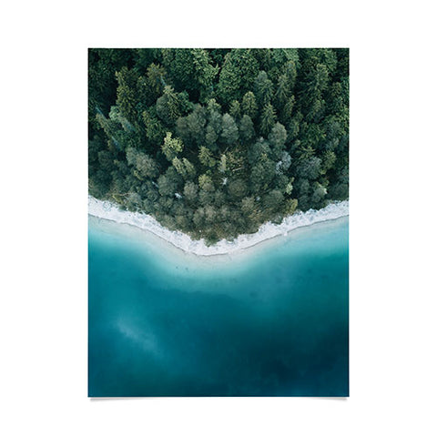 Michael Schauer Green and Blue Symmetry Poster