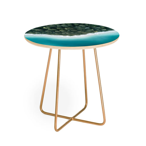 Michael Schauer Green and Blue Symmetry Round Side Table