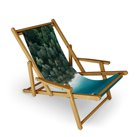 Michael Schauer Green and Blue Symmetry Sling Chair