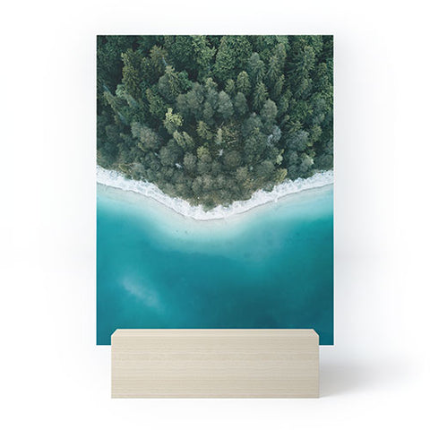 Michael Schauer Green and Blue Symmetry Mini Art Print