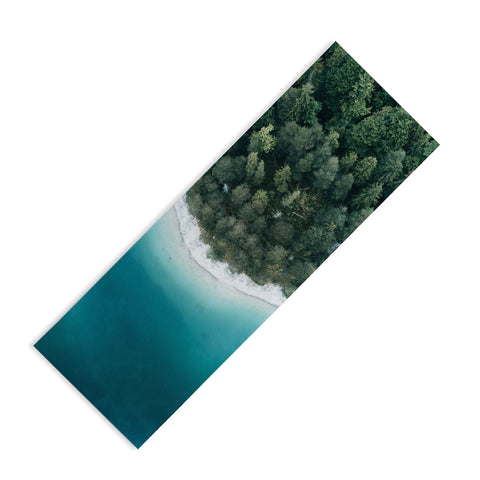 Michael Schauer Green and Blue Symmetry Yoga Mat