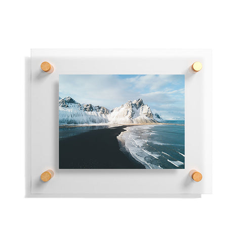 Michael Schauer Iceland Mountain Beach Floating Acrylic Print