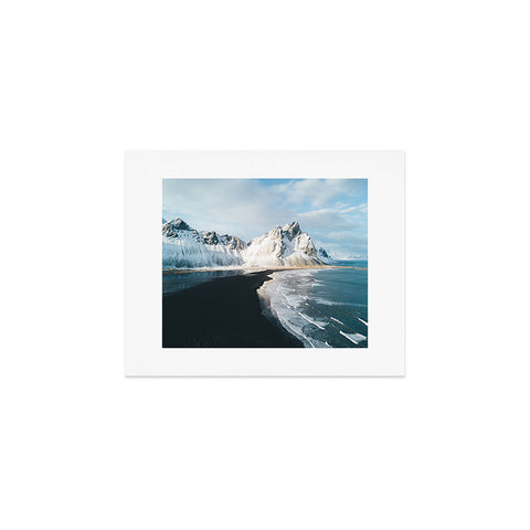 Michael Schauer Iceland Mountain Beach Art Print