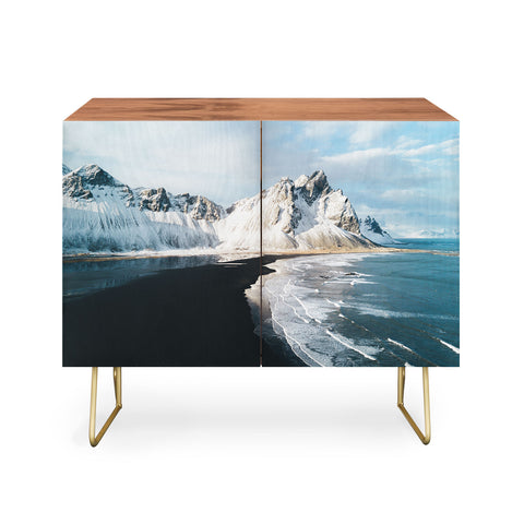 Michael Schauer Iceland Mountain Beach Credenza