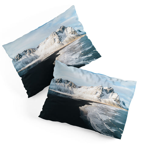 Michael Schauer Iceland Mountain Beach Pillow Shams