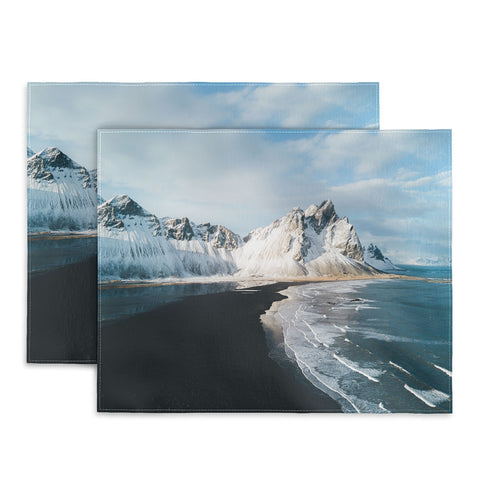 Michael Schauer Iceland Mountain Beach Placemat