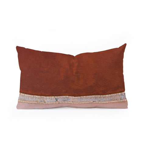 Michael Schauer Minimal and abstract aerial view Oblong Throw Pillow