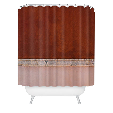 Michael Schauer Minimal and abstract aerial view Shower Curtain