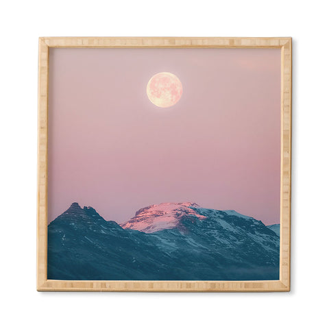 Michael Schauer Moon and the Mountains Framed Wall Art