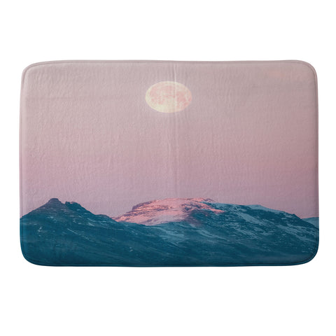 Michael Schauer Moon and the Mountains Memory Foam Bath Mat