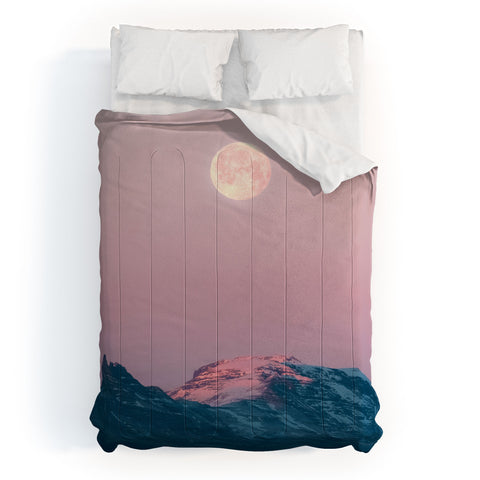 Michael Schauer Moon and the Mountains Comforter