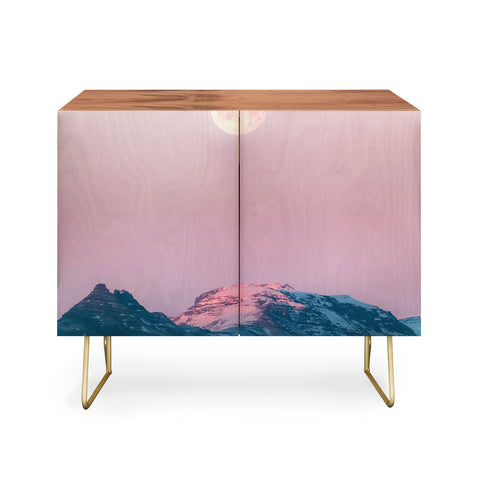 Michael Schauer Moon and the Mountains Credenza