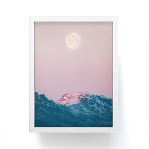 Michael Schauer Moon and the Mountains Framed Mini Art Print