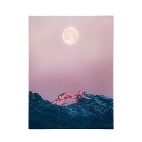Michael Schauer Moon and the Mountains Poster