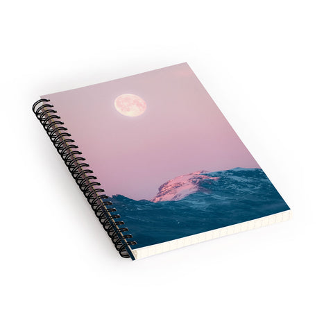 Michael Schauer Moon and the Mountains Spiral Notebook